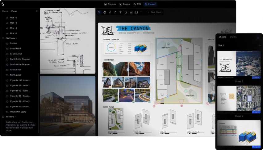 Screenshot of Snaptrude's software