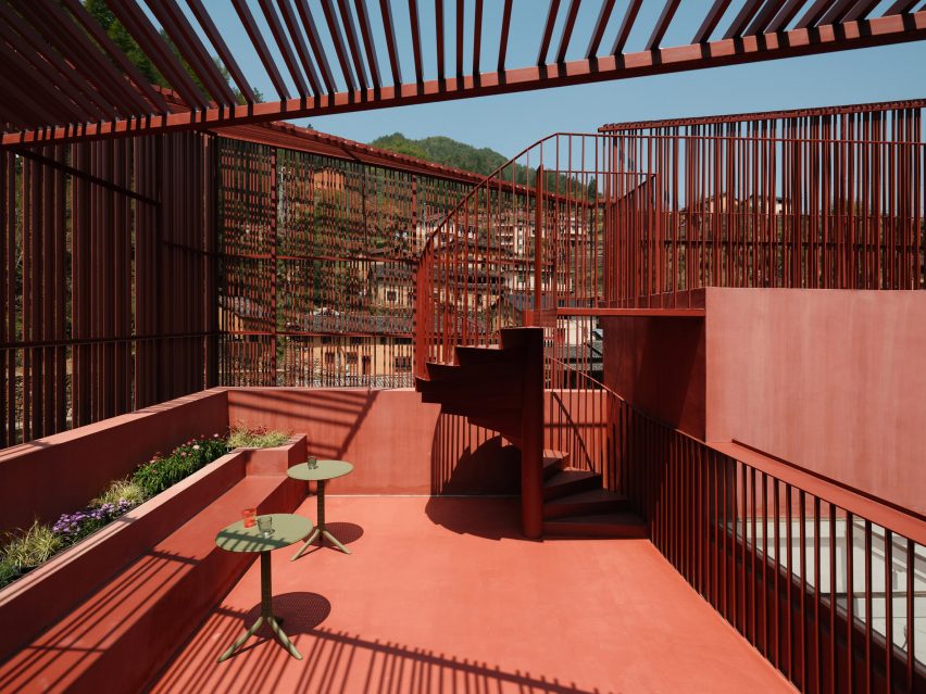 View of terrace new art museum by Team BLDG