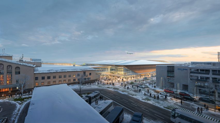Lithuanian terminal building by Zaha Hadid Architects