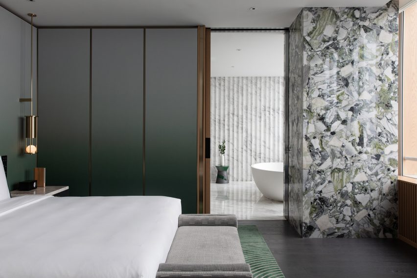 Photo of a suite at the Park Hyatt Changsha with interior by Conran and Partners