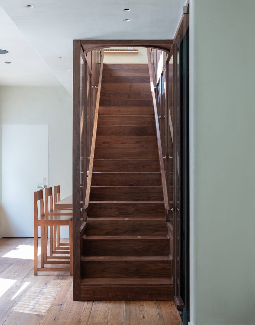 Wooden staircase