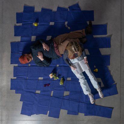A Twice Woven Rug by Mos Architects
