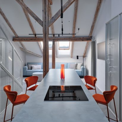 Arbes Square Apartment Kitchen by Formafatal