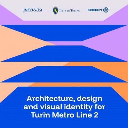 Architecture, design and visual identity for Line Two of the Turin Metro graphic