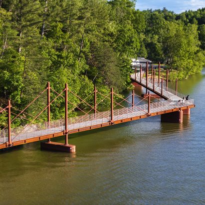 Hickory Riverwalk Bridge by Rosales+
