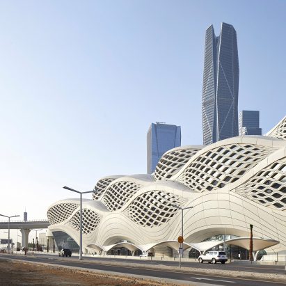 King Abdullah Financial District Metro Station by Zaha Hadid Architects
