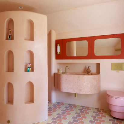 The Pink Bathroom by Owl Design