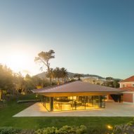 Glass-walled gallery
