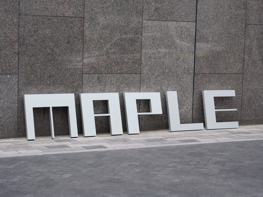 Maple House wayfinding and signage by BOB Design