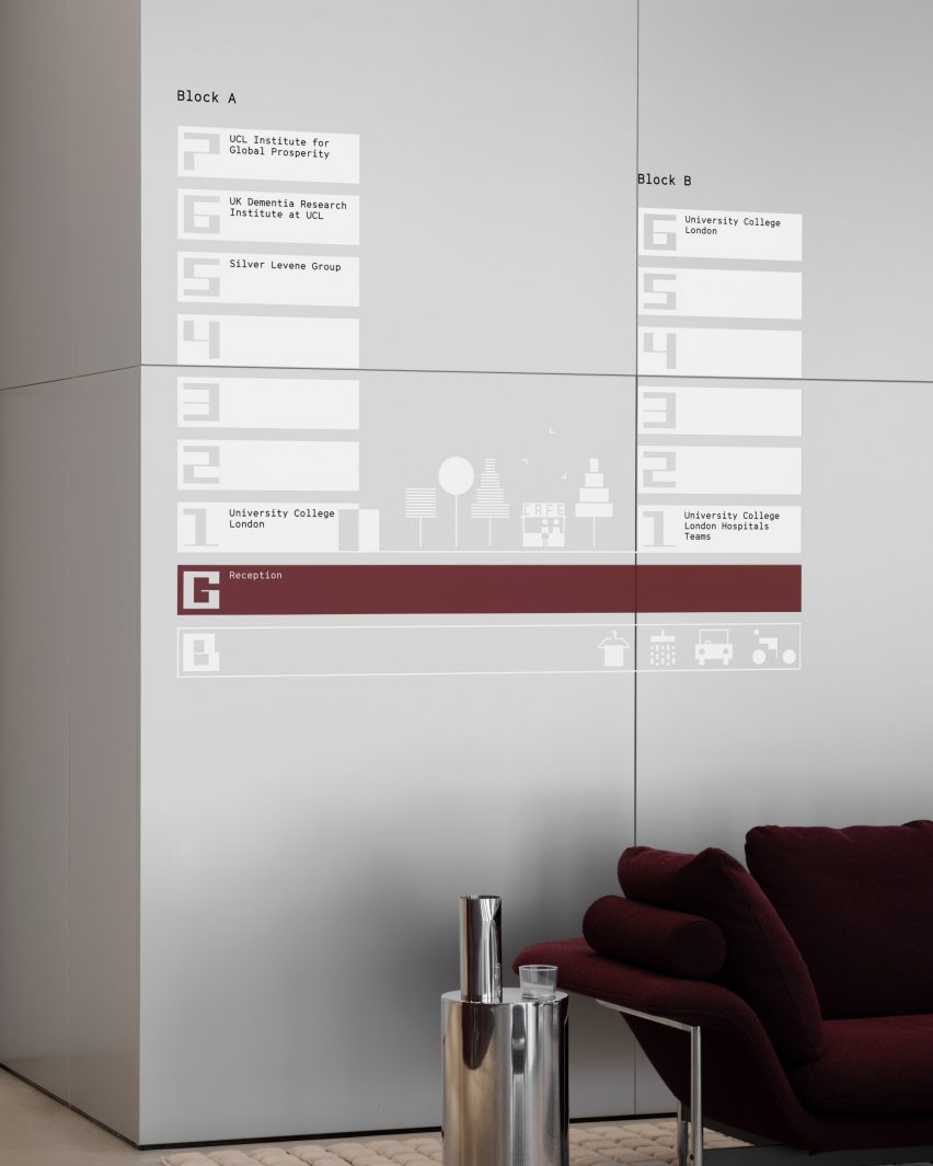 Maple House wayfinding and signage by BOB Design