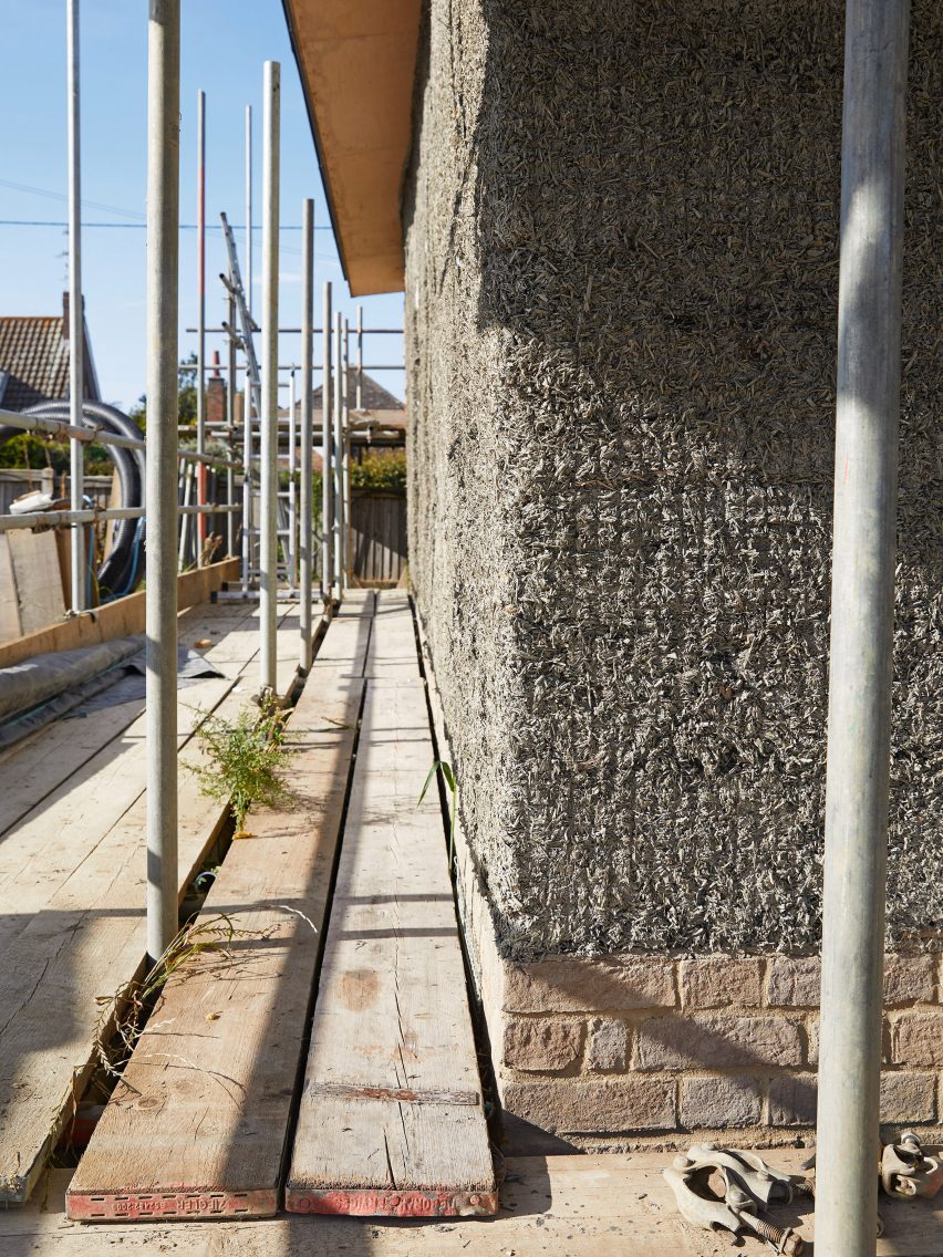 Cob construction at a home in Norfolk