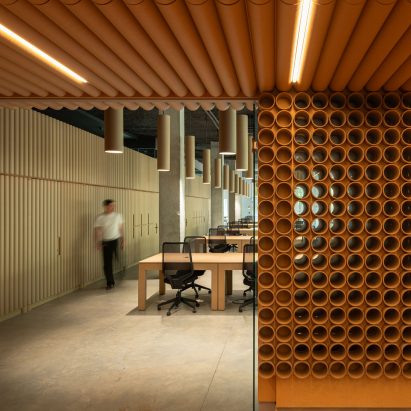 The Cardboard Office by Tomás García Píriz Studio