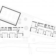 Plan of Frič Brothers Elementary School by Atelier 6