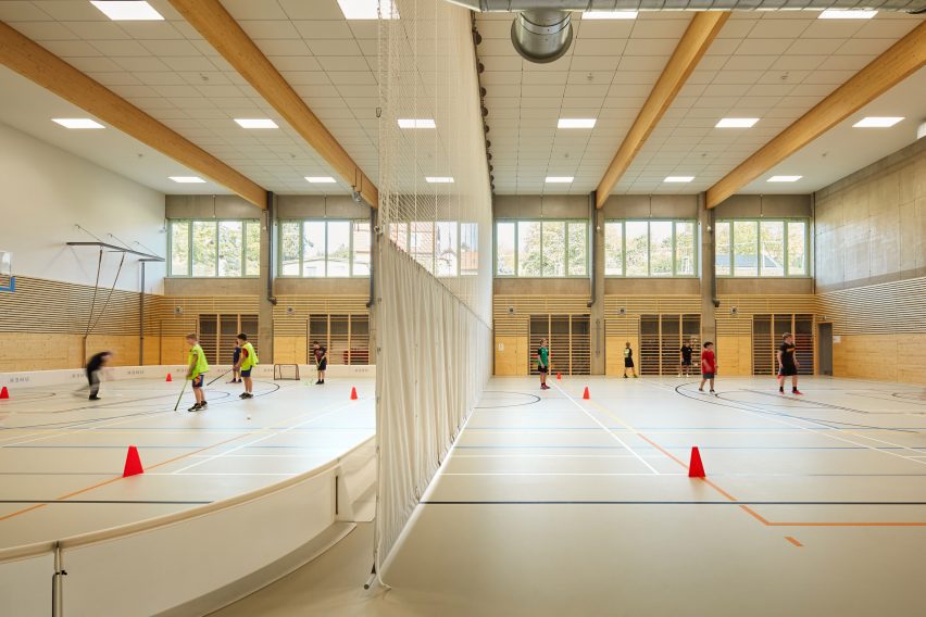 Gymnasium interior by Atelier 6 in the Czech Republic