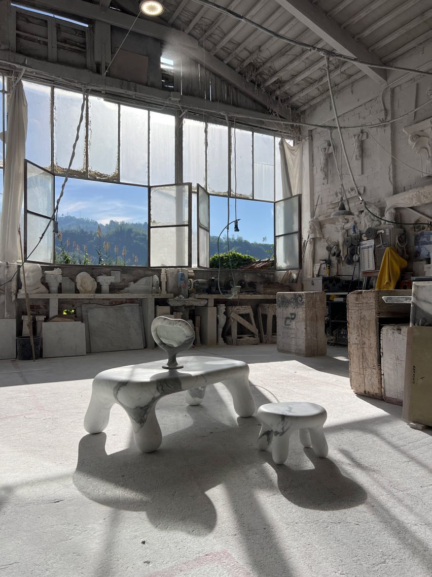 Italian marble furniture