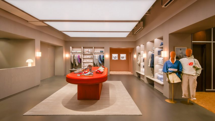 New Balance London flagship interior by MAP and Universal Design Studio
