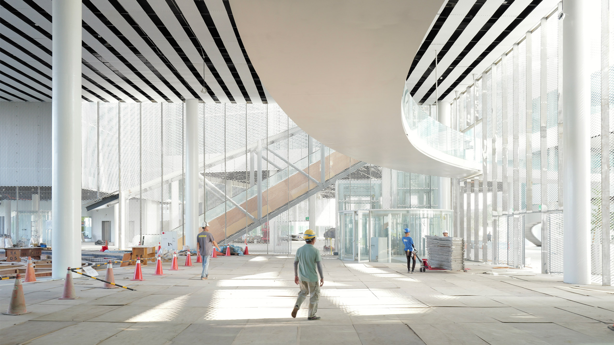 Images reveal SANAA's largest cultural project taking shape in Taiwan