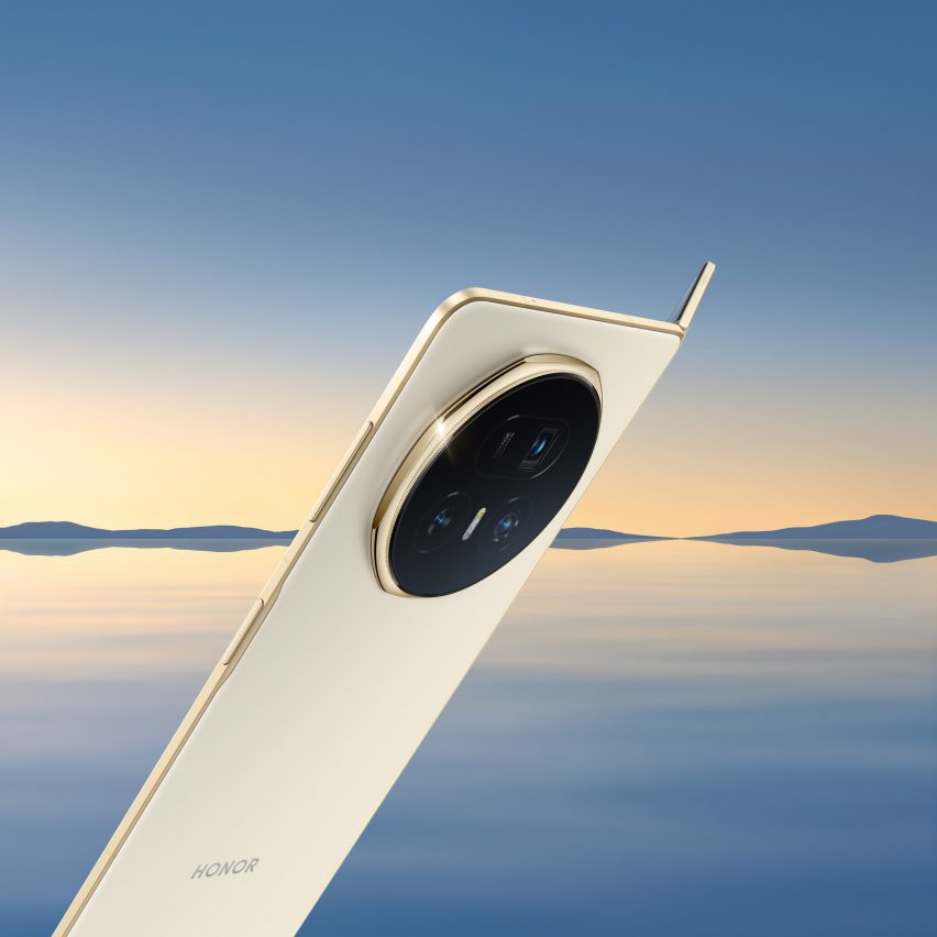Honor Magic V5 world's thinnest foldable smartphone in Ivory White colourway