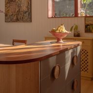Wooden island table