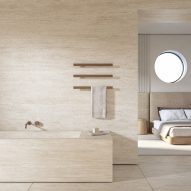 I Ching heated towel rail by Elisa Ossino for Tubes