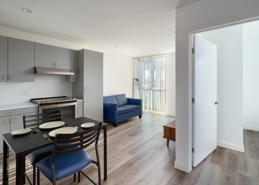 Apartment with minimalist interiors