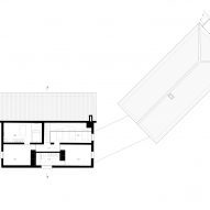 Plan of AIP House Azóia by Joāo Tiago Aguiar Arquitectos