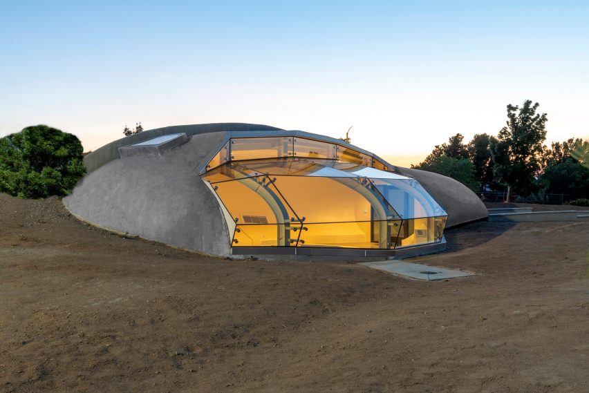Meditation space at Hindu temple in California