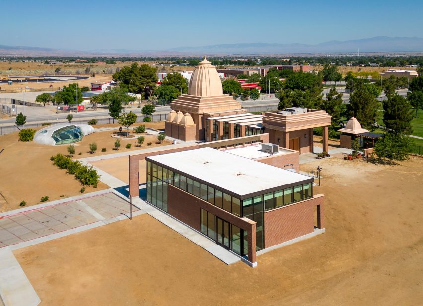 Hindu temple in the California desert