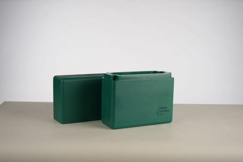 Mains to Rains retrofit water harvesting kit by Hope Underwood from Northumbria University