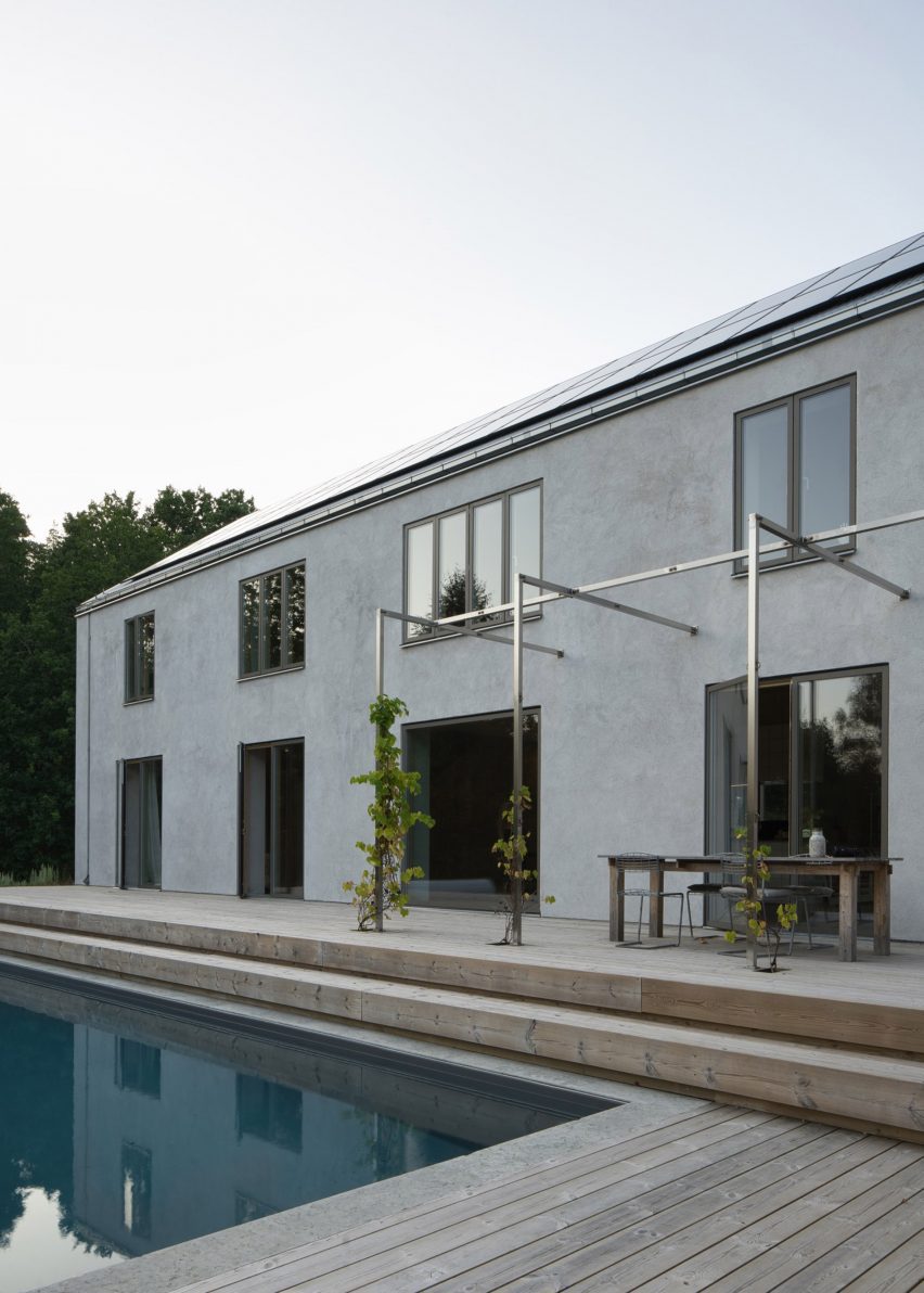 Outdoor space within Swedish home