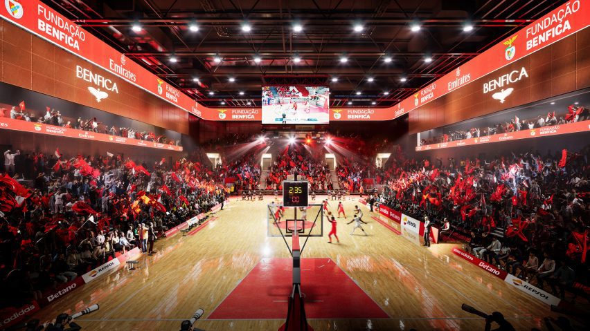 Sports hall inside Est&aacute;dio da Luz