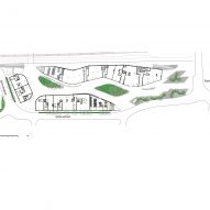 Ground floor plan of the Roelevard development in Roeselare, Belgium, by Snøhetta and B2Ai