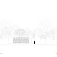 Elevation of Sanctum of Trees by 182 Design