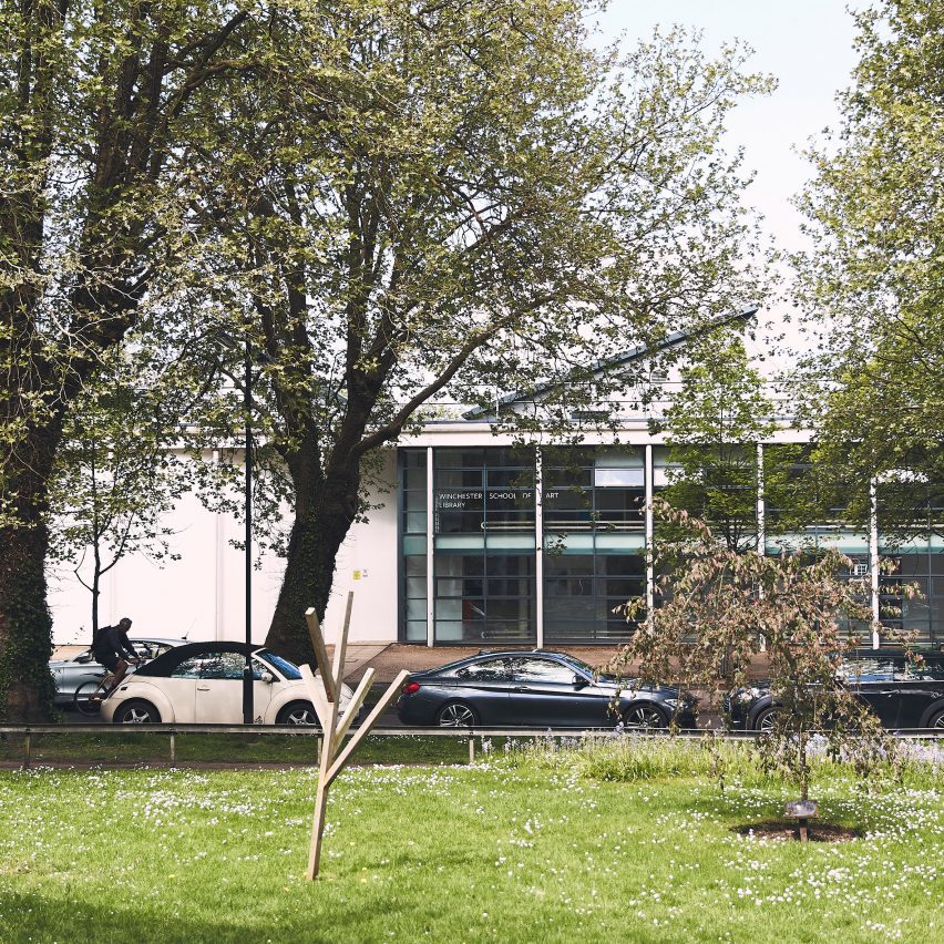a photograph of a university campus