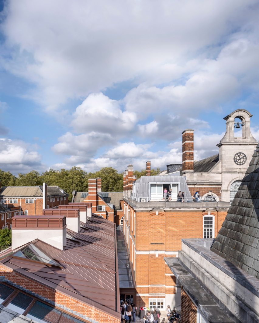 Roof of Rosalind Frankline Wing