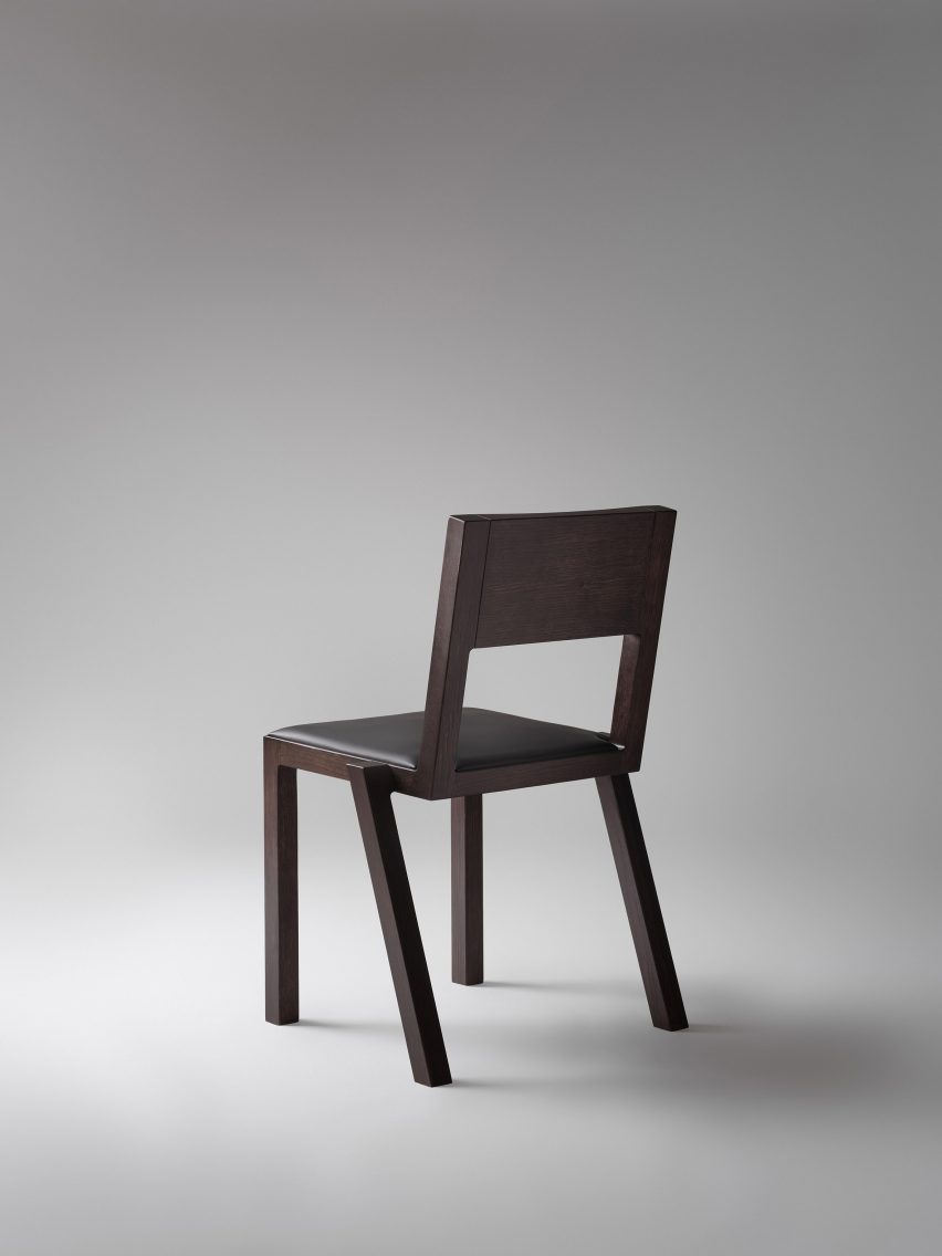 Rear view of Triennale chair