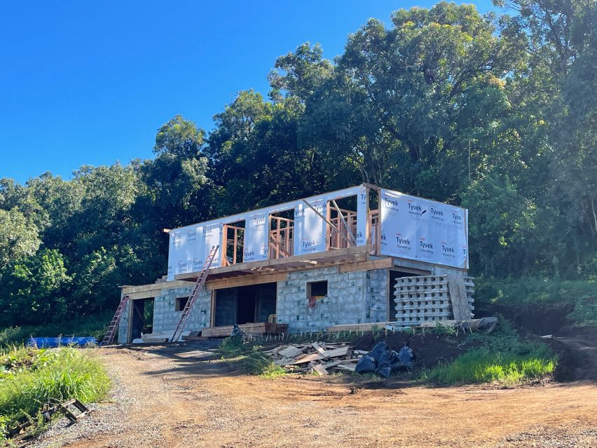 A house made with Surf Block 