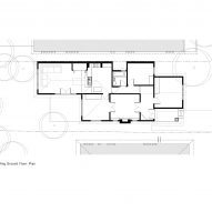 Plan of Thornbury House by Healy Ryan Architects