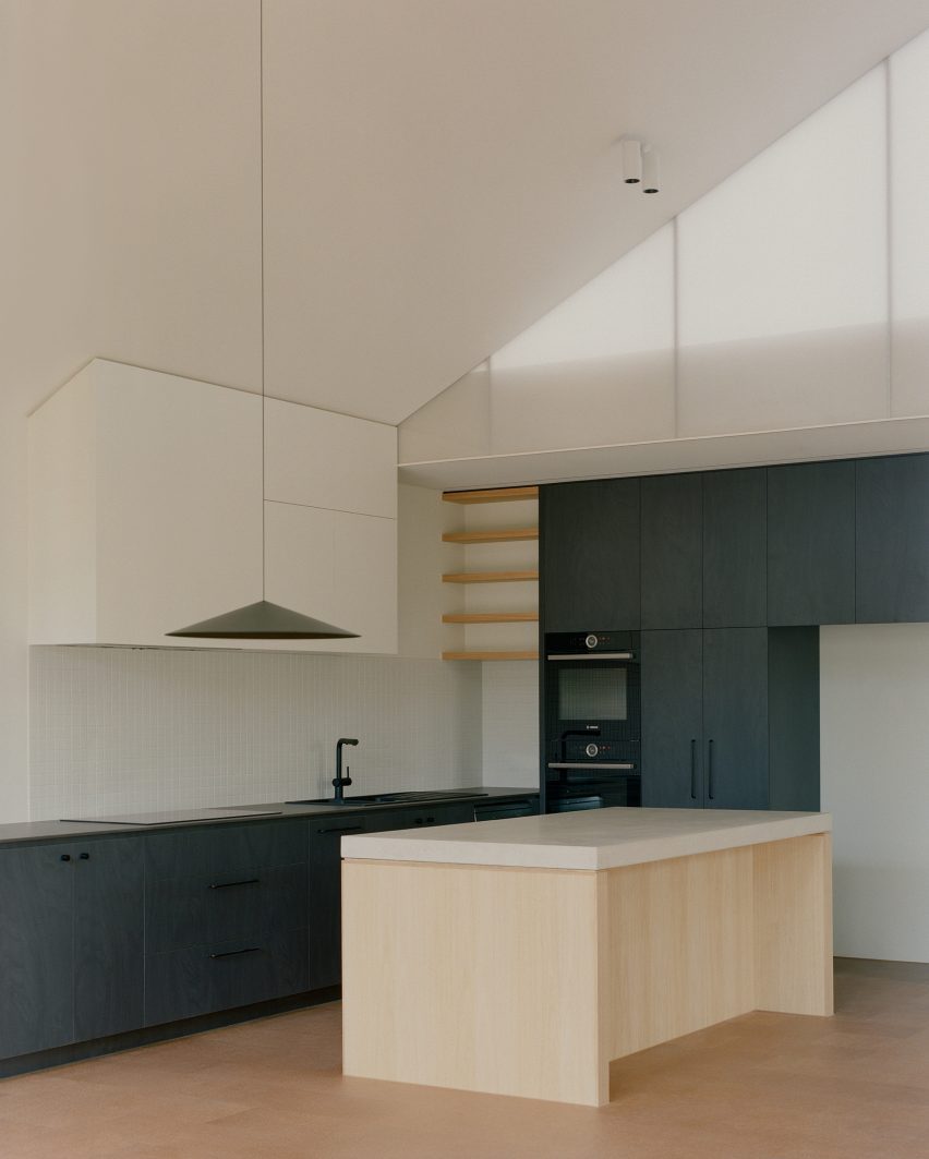 Kitchen interior of Melbourne extension by Healy Ryan Architects