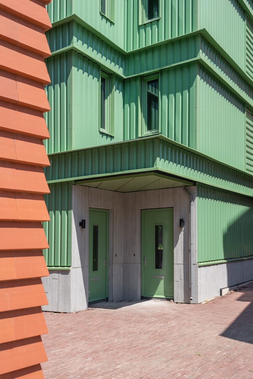 Entrance to Dutch housing