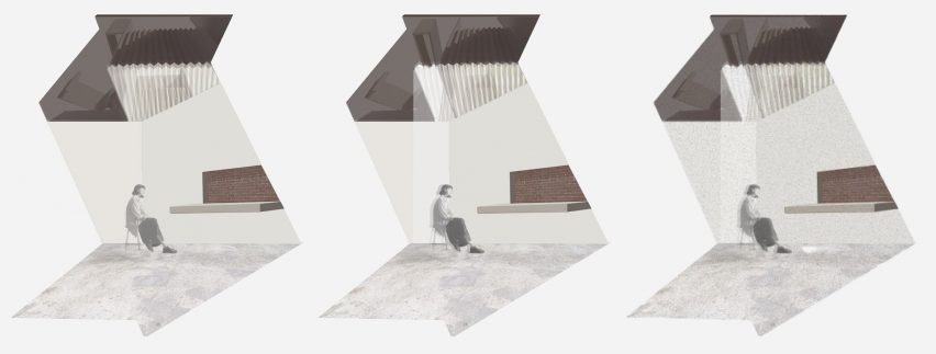 Graphic image of woman sitting on a chair