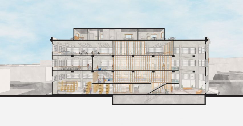 a diagram of a building design