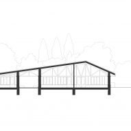 Section of Wolves Lane Centre by Material Cultures and Studio Gil