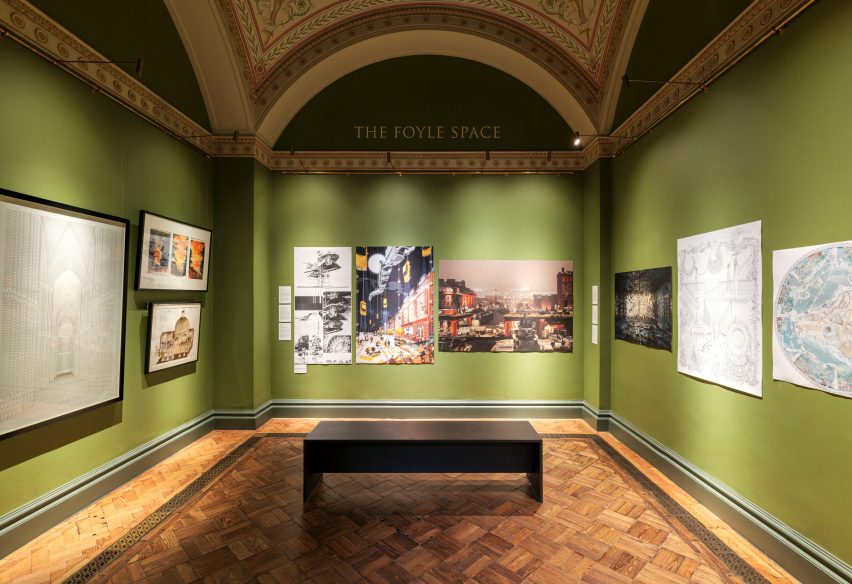 a room in a gallery