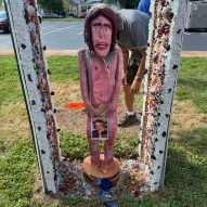 Exhibit Columbus removes controversial installation with statues of semi-nude architects