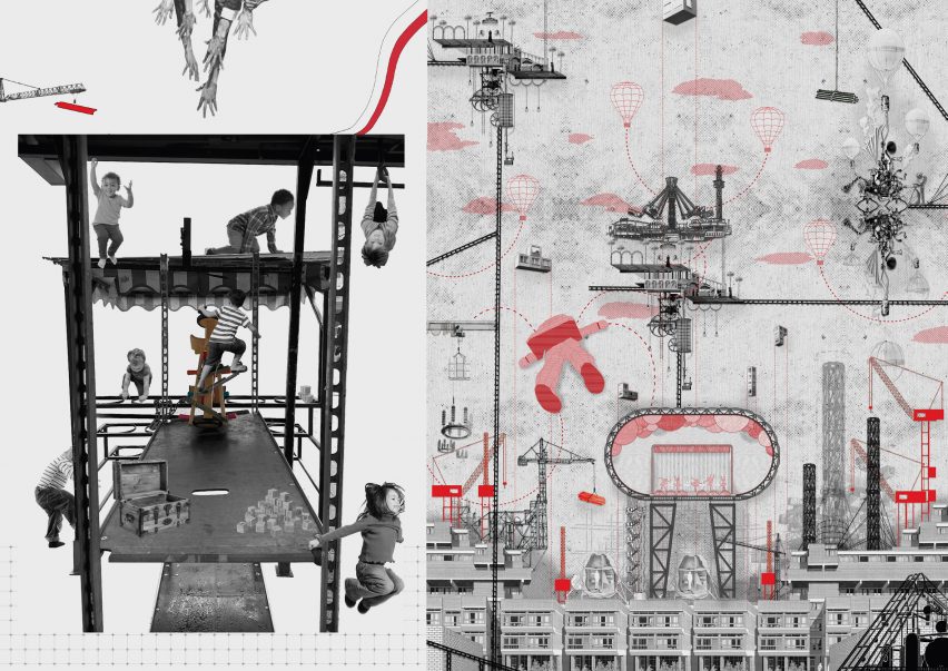 a design for apparatus in tones of black, grey and red