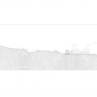Site section of Dem Talamh by Fuinneamh Workshop Architects