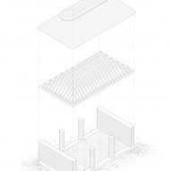Exploded diagram of Dem Talamh by Fuinneamh Workshop Architects