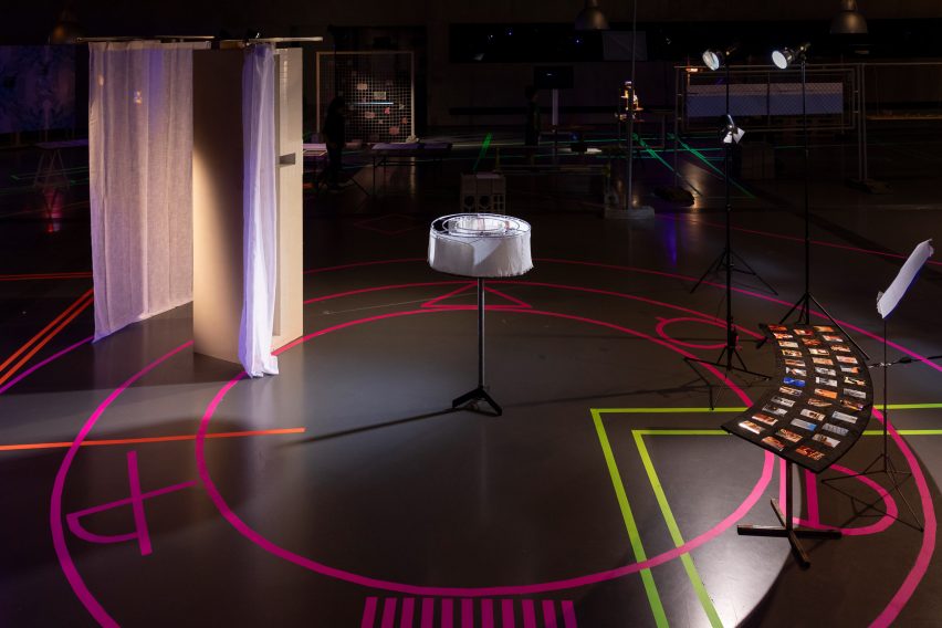 a photograph of an exhibition
