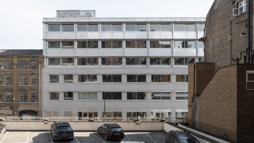 Steel extension office block Bethnal Green